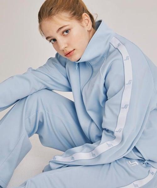 J Track Jumper 블루 라인배색 면혼방 남자 긴팔점퍼 JMJU1A251B1