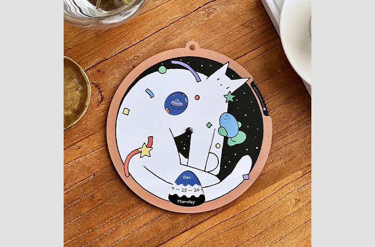 [원모어백] 예약판매* 5dock 만년달력 우주 소쿠리(Space Basket)