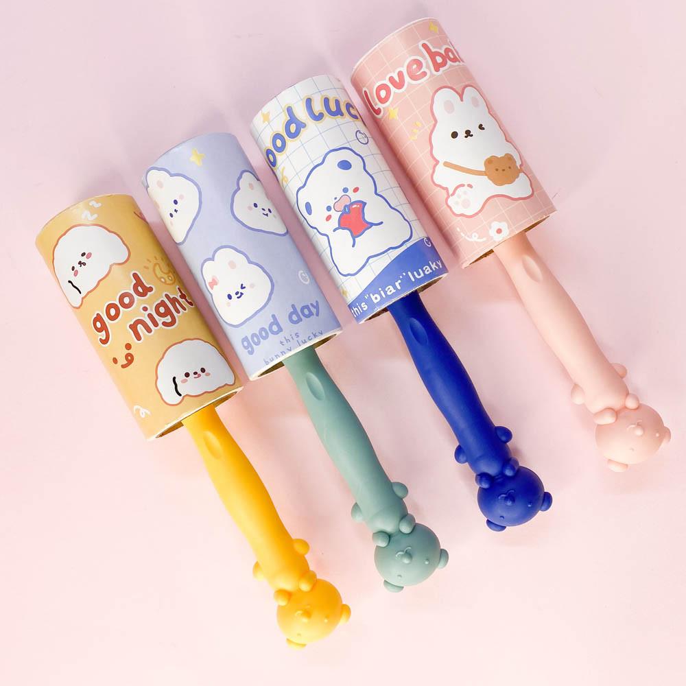 [맙소사잡화점]  곰돌이 먼지 제거 롤 클리너