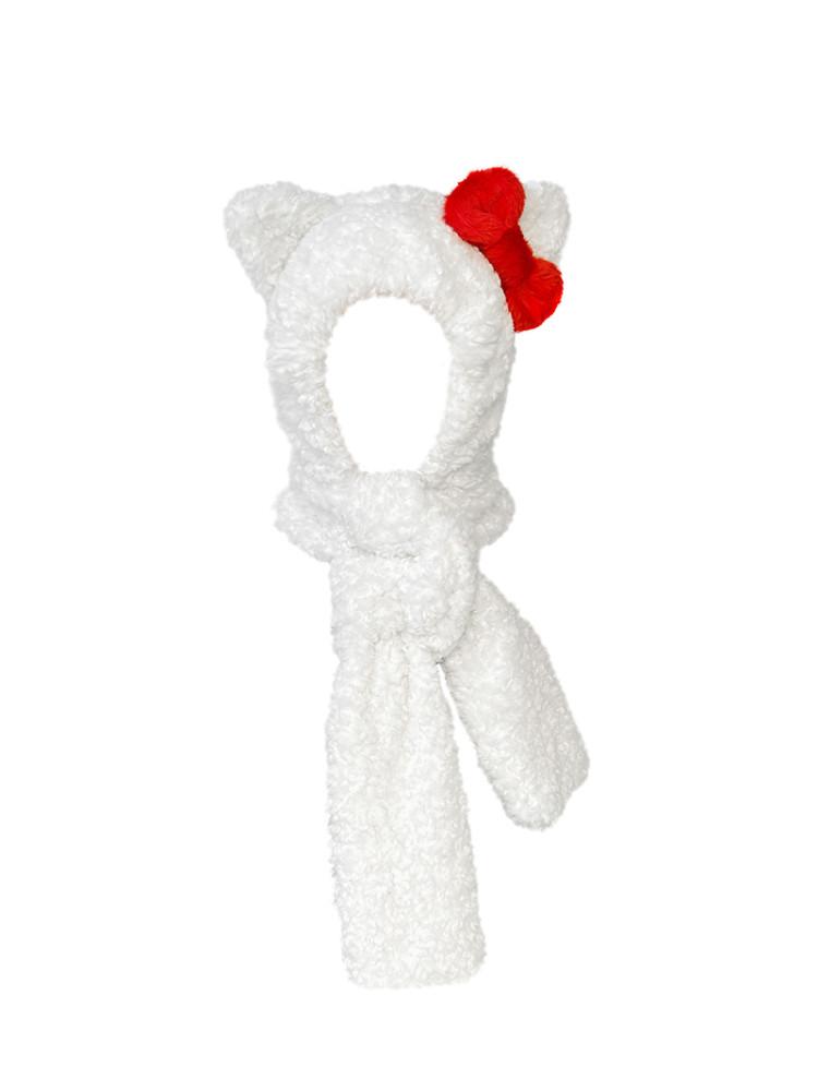 CFIERCE 씨피어스 키티 캣 후드 스카프 스키장 모자 KITTY CAT HOODED SCARF