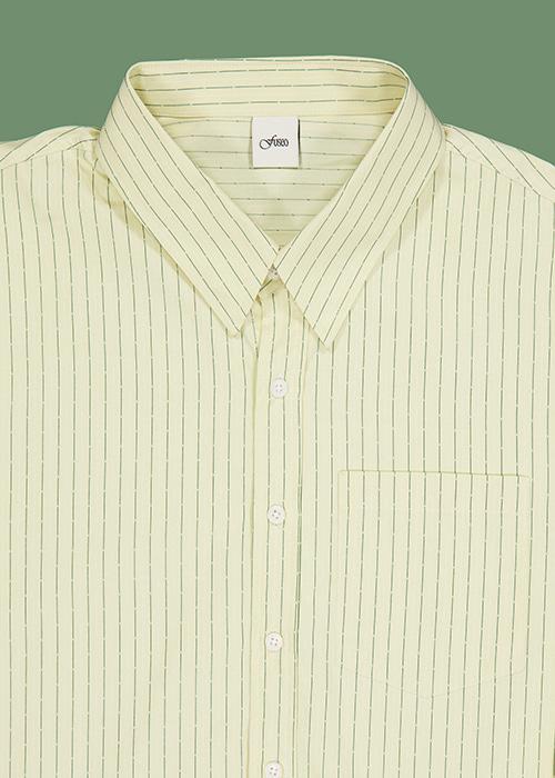 [개별발송] 이루리 스트라이프 셔츠 / yellow