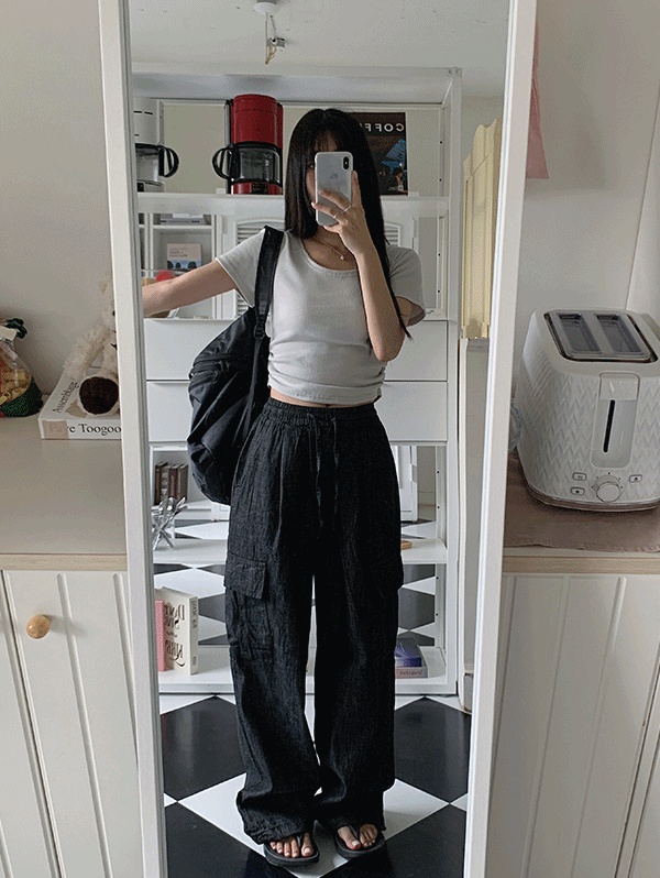 [인생핏/교복템👖] 365 생지 카고 pants - 2color