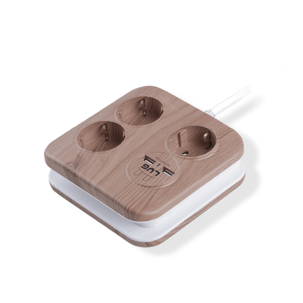 러그박스 사각 1.4M USB 우드 LB-3UMTWD