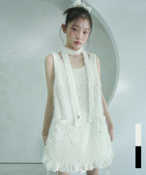 Sadie Muffler Set Mini Sleeveless Dress - 2COL