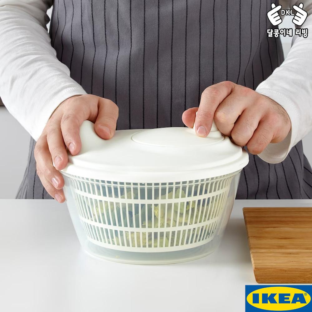 이케아 주방 채소 야채 탈수기 샐러드 채반 믹싱볼