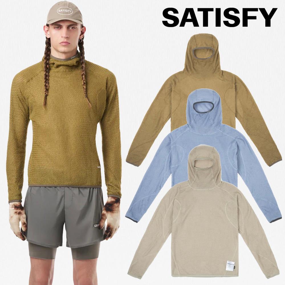 새티스파이 러닝 후드티 고스트 플리스 라이트 후디 티셔츠 SATISFY HOODIE