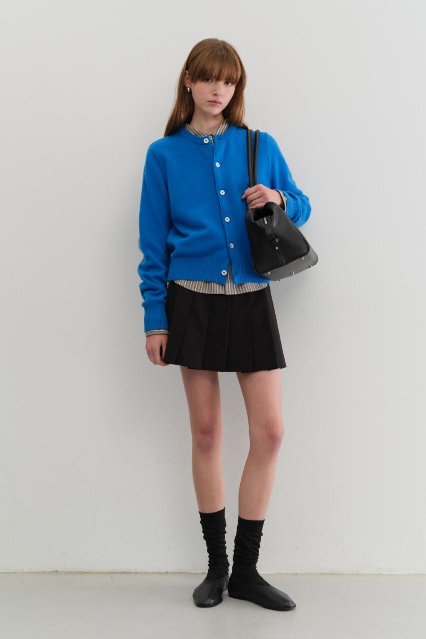 [LIMITED OFFER] UNISEX CREWNECK KNIT CARDIGAN BLUE