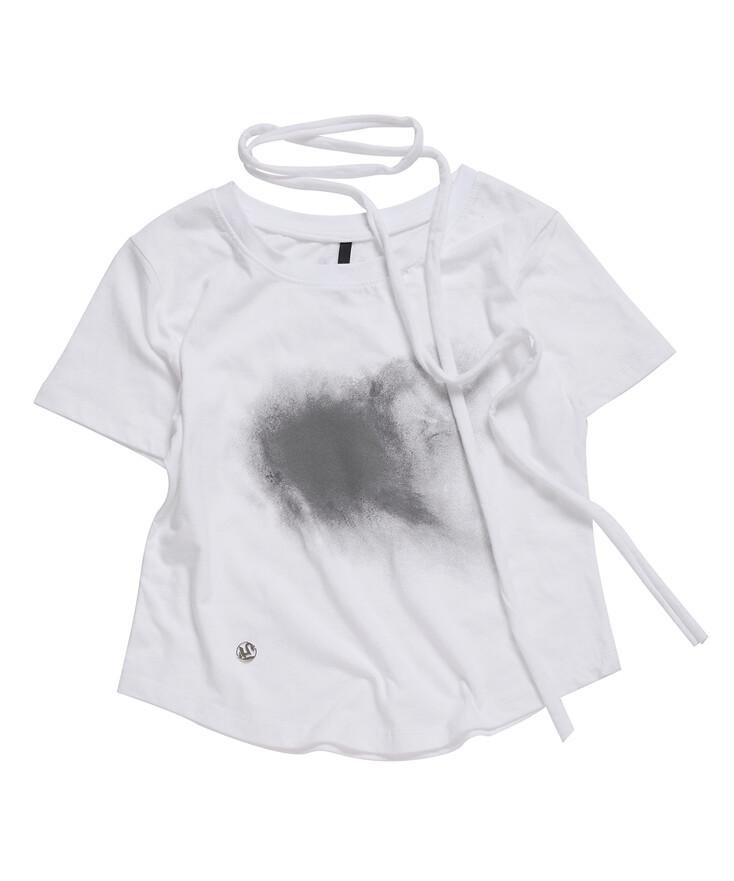Vanish Tie Scarf T-Shirt (FL-114_White)
