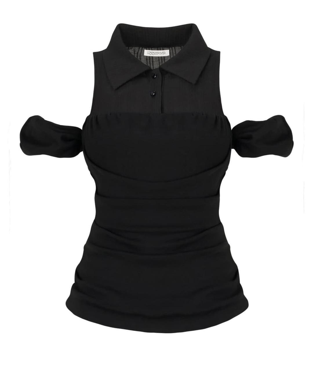 Puff Potion Shirring Top *Black | 후루츠패밀리