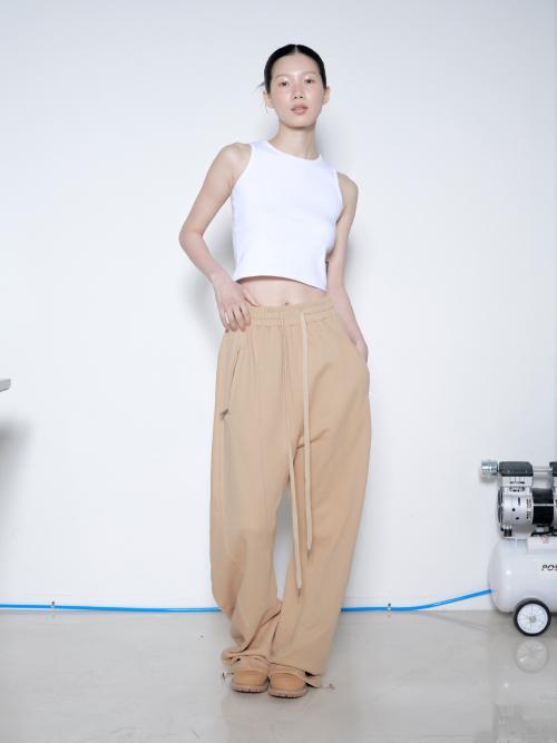 25ver. 뉴 벌룬 와이드 스웻 팬츠 베이지