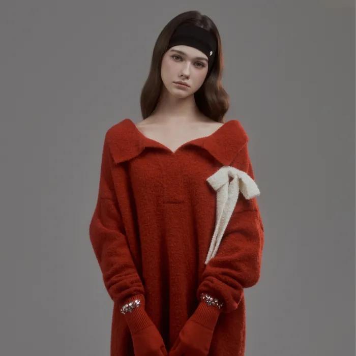 Betty Ribbon Knit - Red