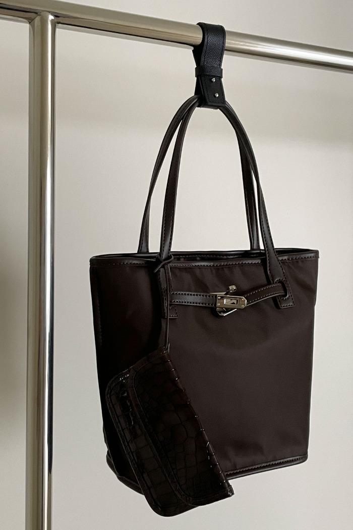 엘론 미니 핸드백_브라운