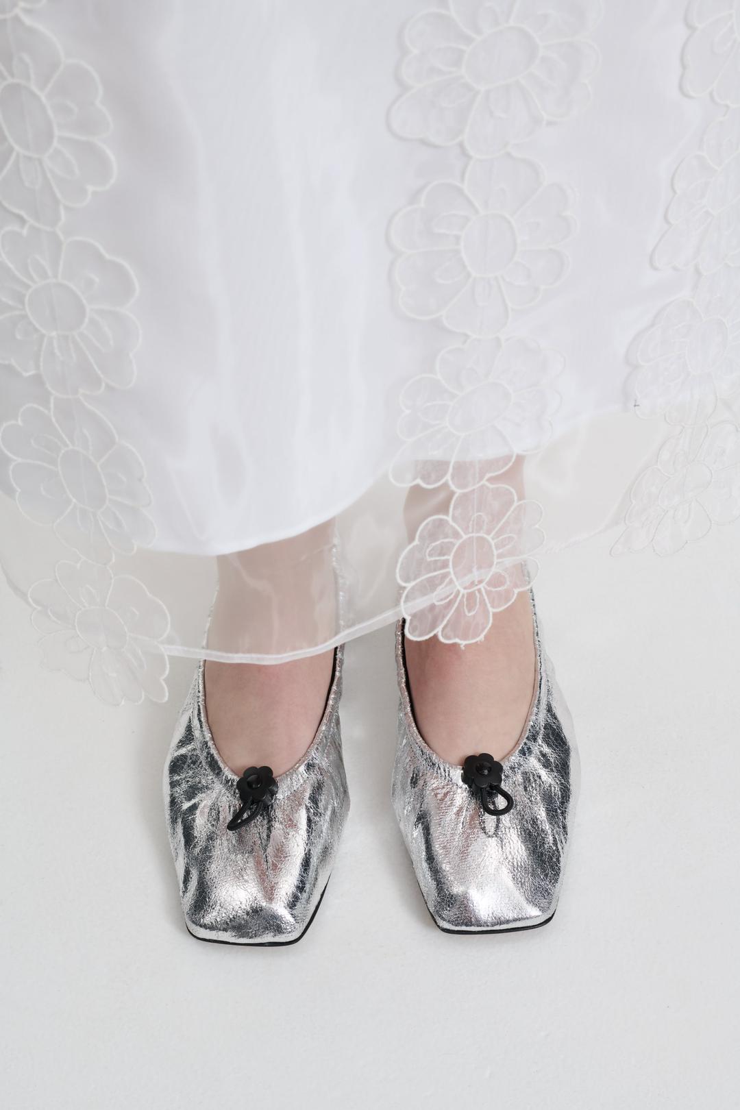 ORBELLA | BALLET LAMINATED TAFFETA SILVER - EU36