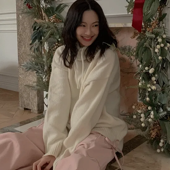 [발레코어🎀최저가] 마일리 리본 스트링 카고 겉감 피치 기모 와이드 팬츠  3color