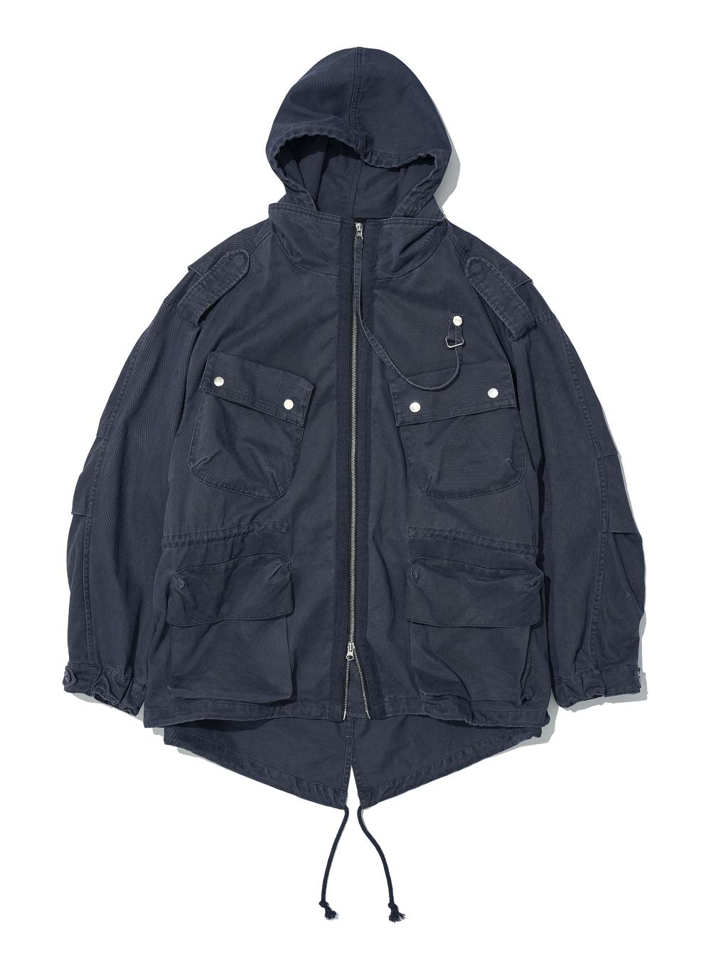 [WOMEN] 2 IN 1 WASHED M65 FIELD JACKET_NAVY