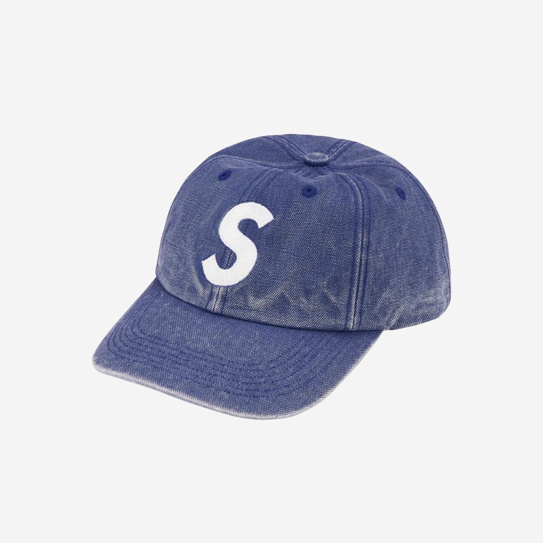 Supreme Pigment Canvas S Logo 6-Panel Navy - 23SS