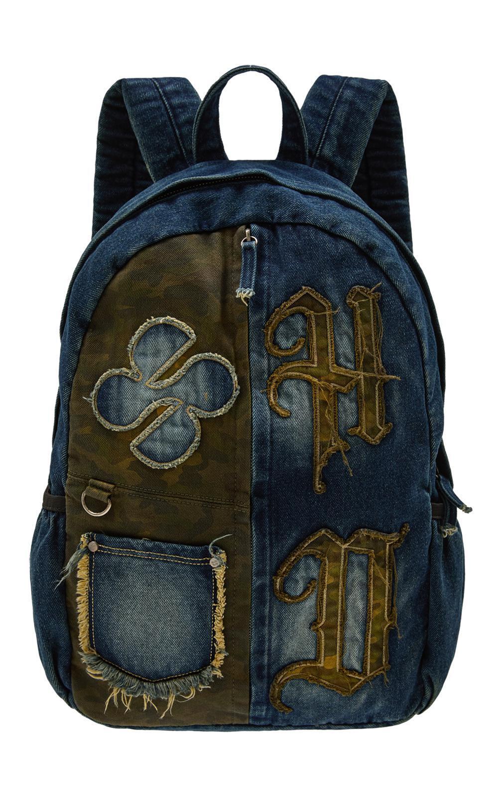 HD 디스트로이드 데님 백팩 블루