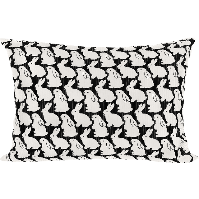 Quilting Little Black Bunnies Pillowcase 퀼팅 리틀 블랙 버니즈 베개 커버