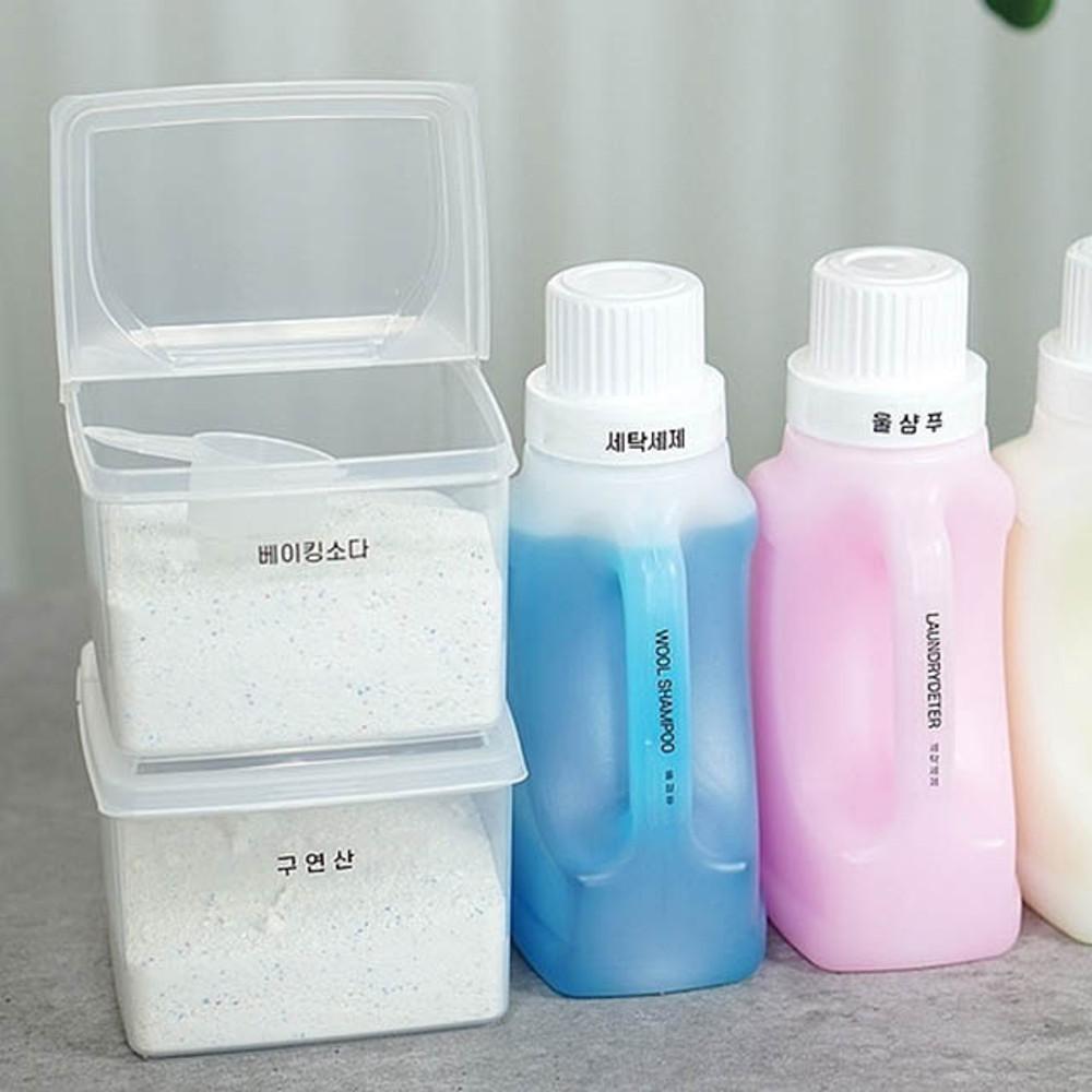 세제통 가루 액체 손잡이형 세제 용기 1리터