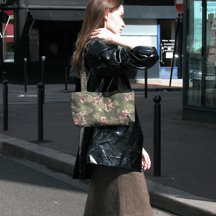 Flower Camo Shoulder Bag_Khaki