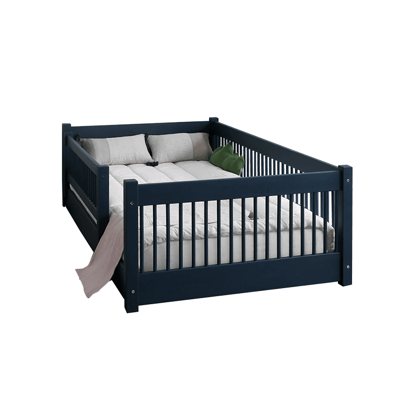 코코엣지 F형 저상형침대 가드형 블랑네이비 Q