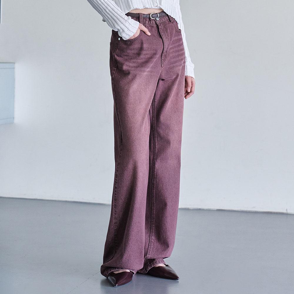 [W]Signature Semi Flared Jeans DCWPT002Wine