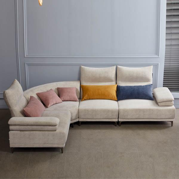 뮌헨 코브라 코너형 쇼파 패브릭 4인용 6인용 모듈 아쿠아 이지클린 신소재 조야원단