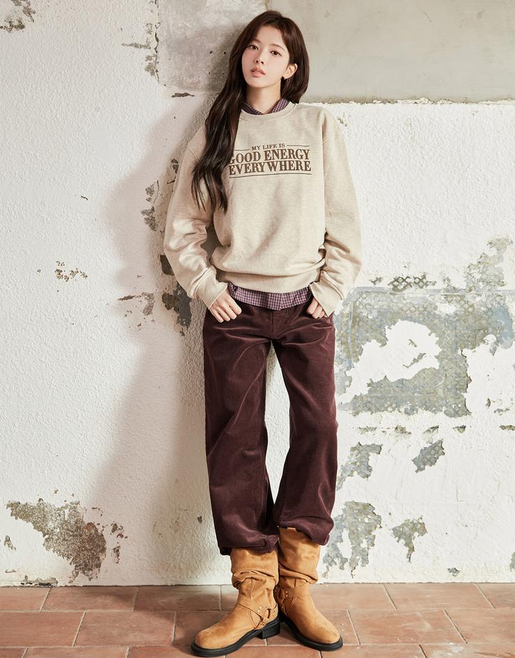 NEW 여자 기모 코듀로이 와이드 팬츠