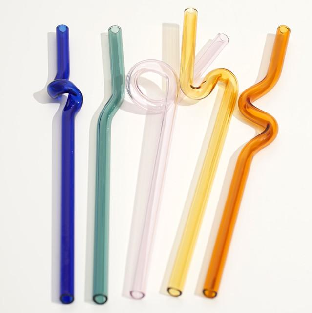 Aurora Glass Straw 오로라 유리 빨대