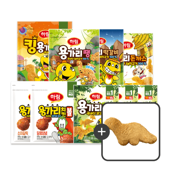 [공식몰] 용가리인형 중 패키지 (총 9팩)