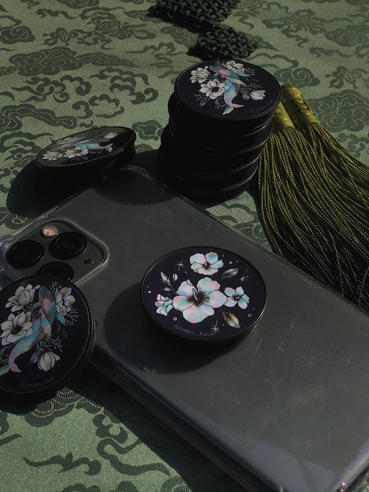 studio FLEUR 자개 일러스트 그립톡