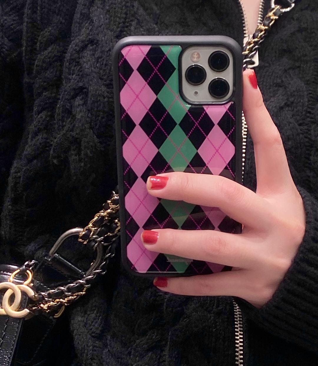 argyle case (black)