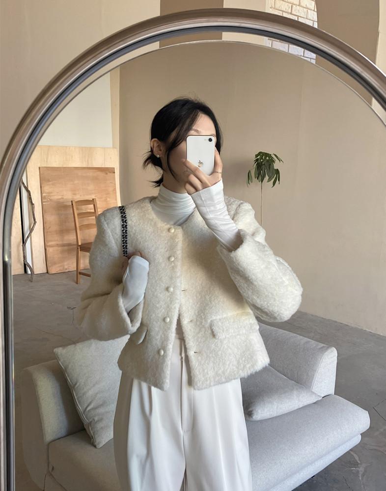 [당일출고/무료배송]울 부클 자켓(2컬러)