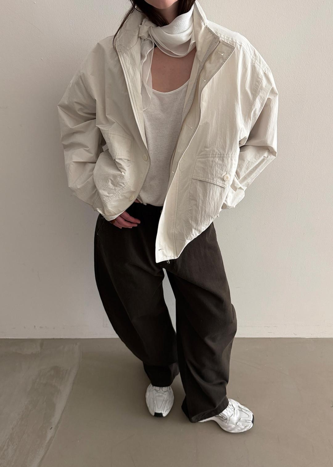 CLASSIC POCKET BLOUSON JUMPER [IVORY]
