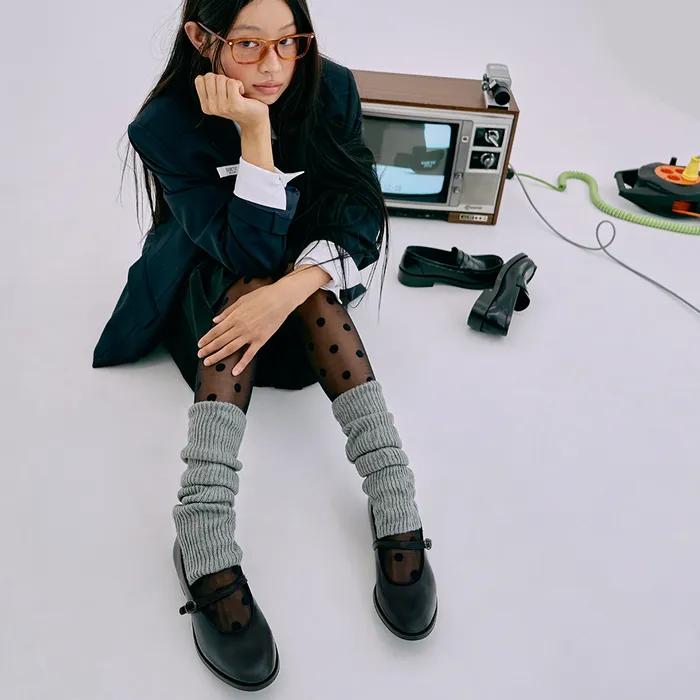 [서지수 PICK] 여성용 소가죽 메리제인-블랙 (SF341B_BLACK)