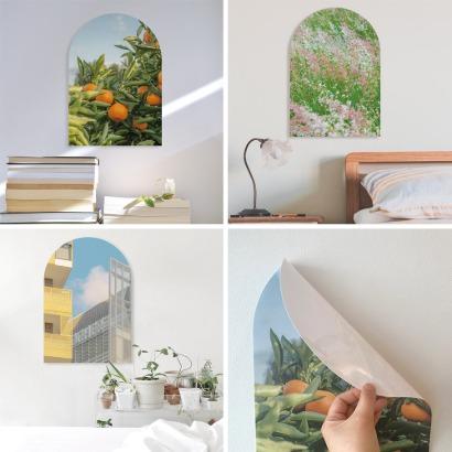 아치형 스티커 포스터