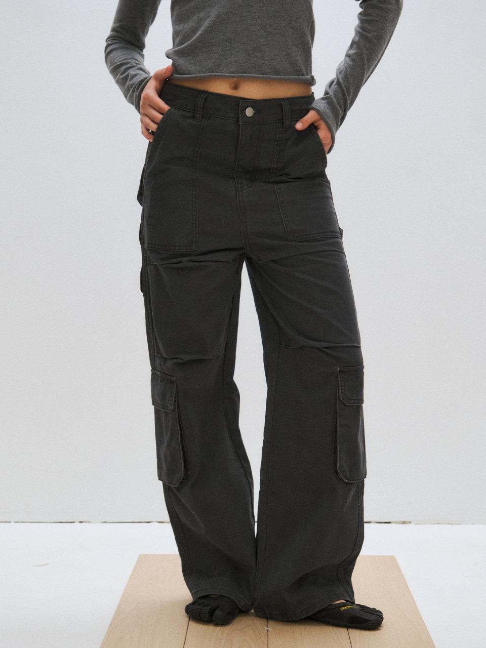 [PLZPROJECT]CARPENTER PARACHUTE PANTS, CHARCOAL