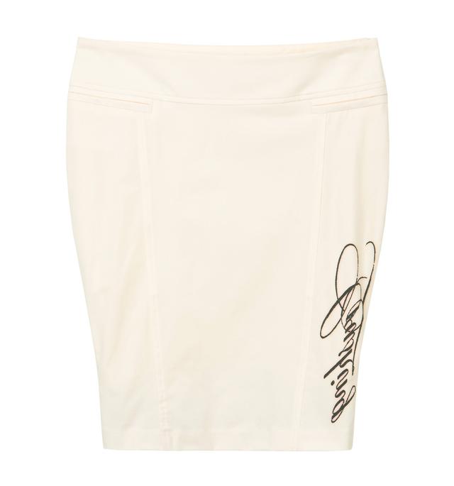 Slit zip skirt (Ivory)