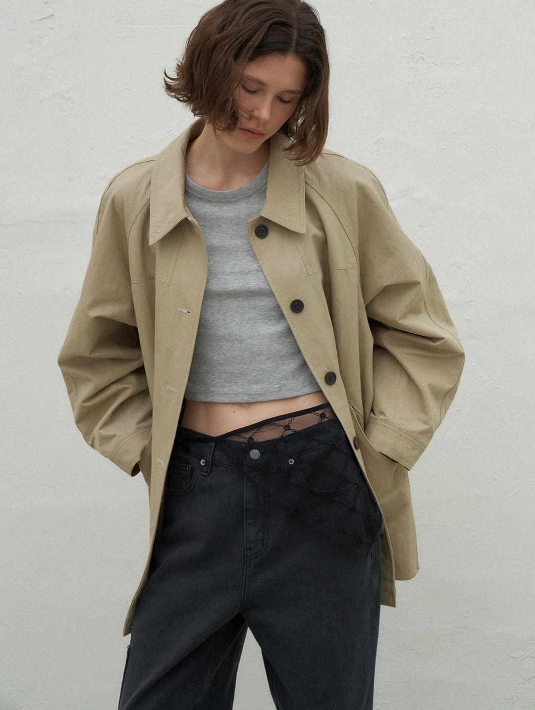 GRANGER HALF COAT - BEIGE
