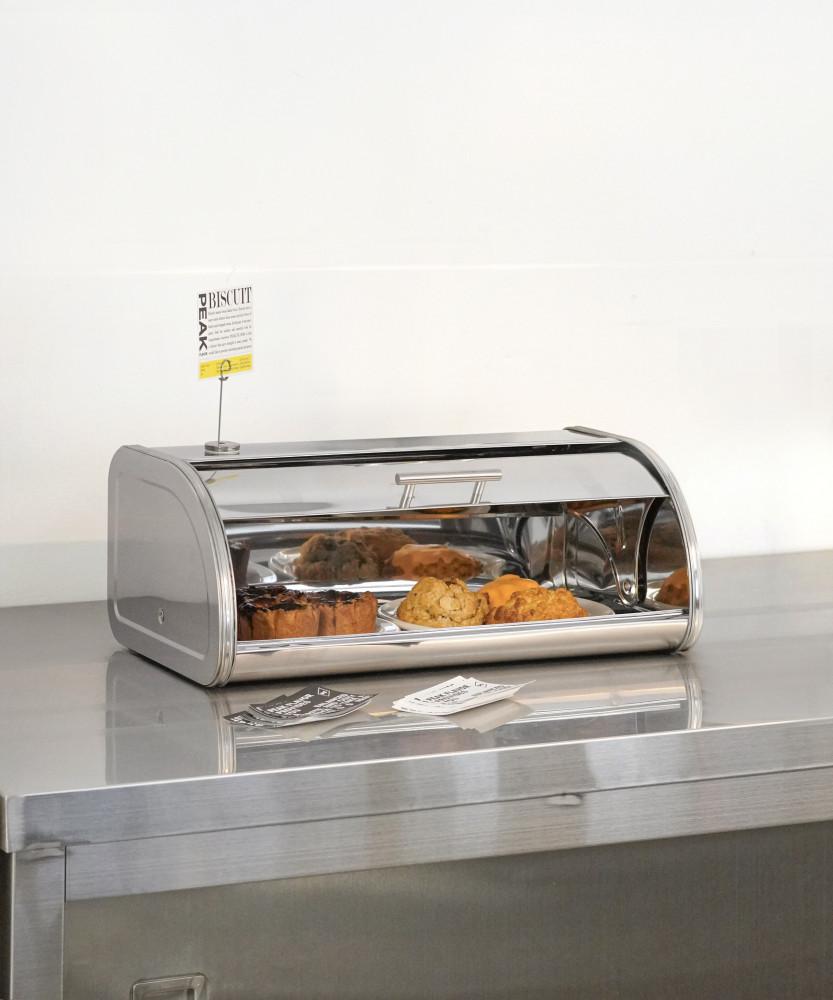 스테인레스 빵보관함 브레드박스 브레드빈 빵케이스 M