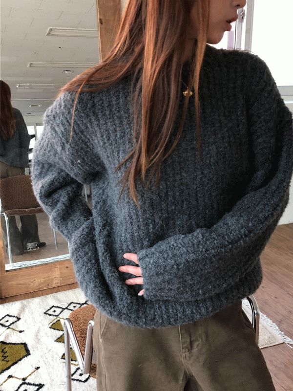 (당일발송) 울 부클 니트