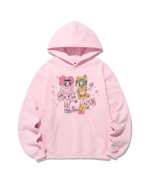 [X SOULPUSSSY CAT]GHOSTSOULGIRL RABBIT&BEAR HOODIE_PINK(NG2EFUM431D)