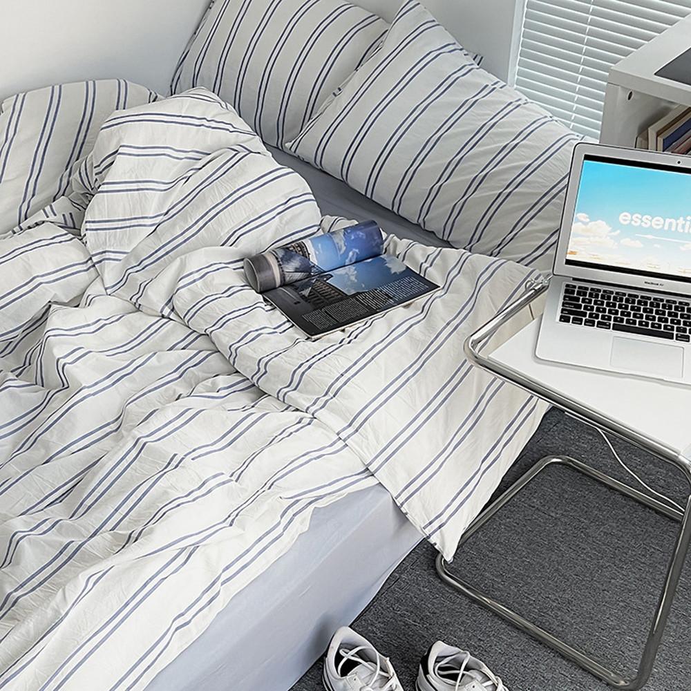 바나코 순면 스트라이프 이불 커버 세트