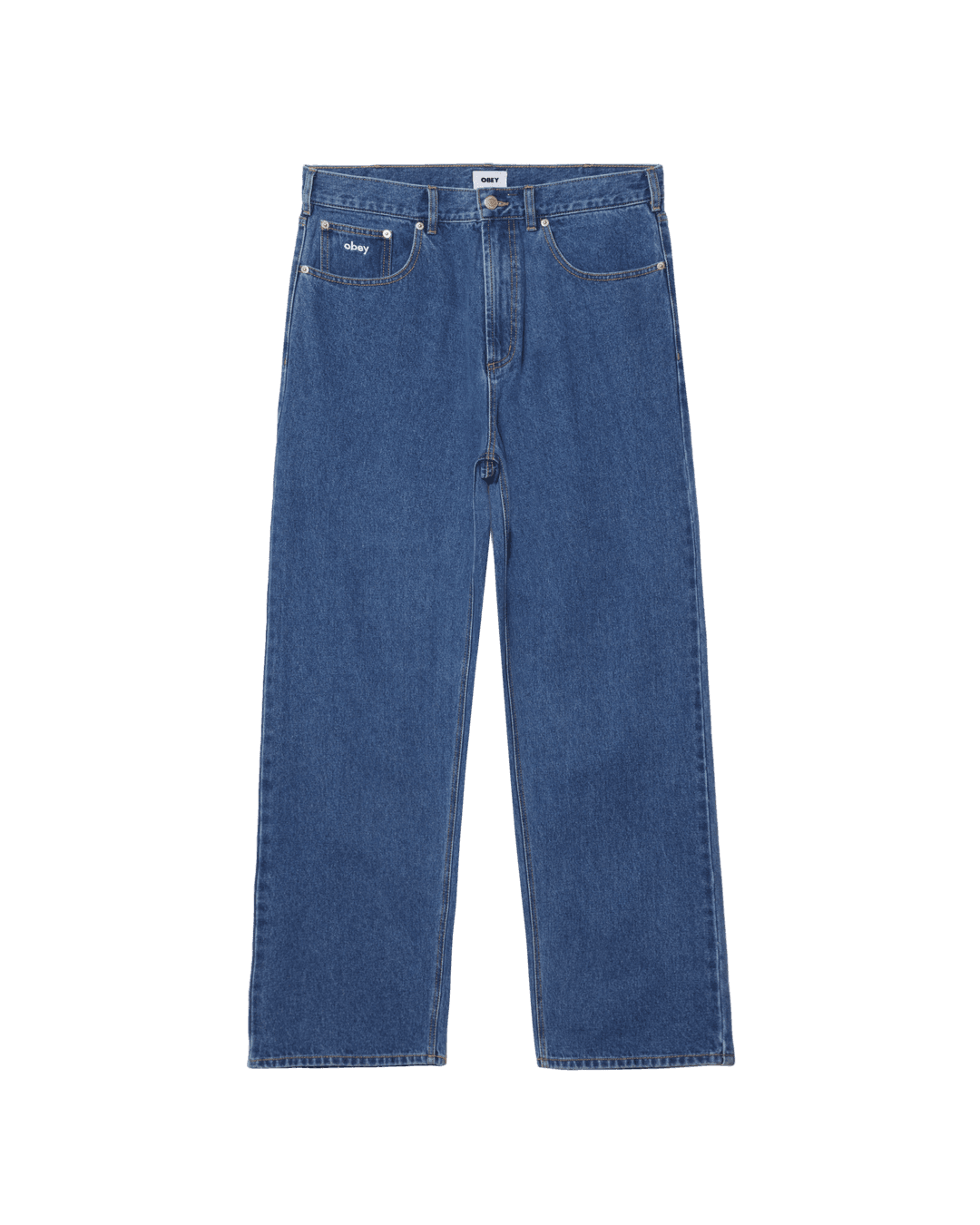 BIGWIG BAGGY DENIM - MEDIUM STONEWASH LT INDIGO / 26