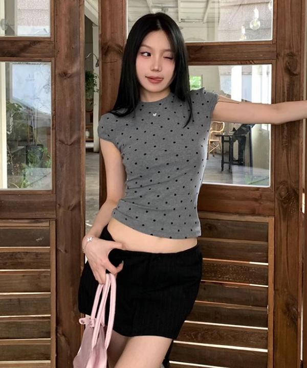 캣스트릿 도트포유 라운드 반팔티 셀럽pick