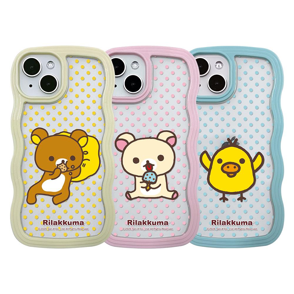 코쿼드 리락쿠마 도트 웨이브 컬러 케이스