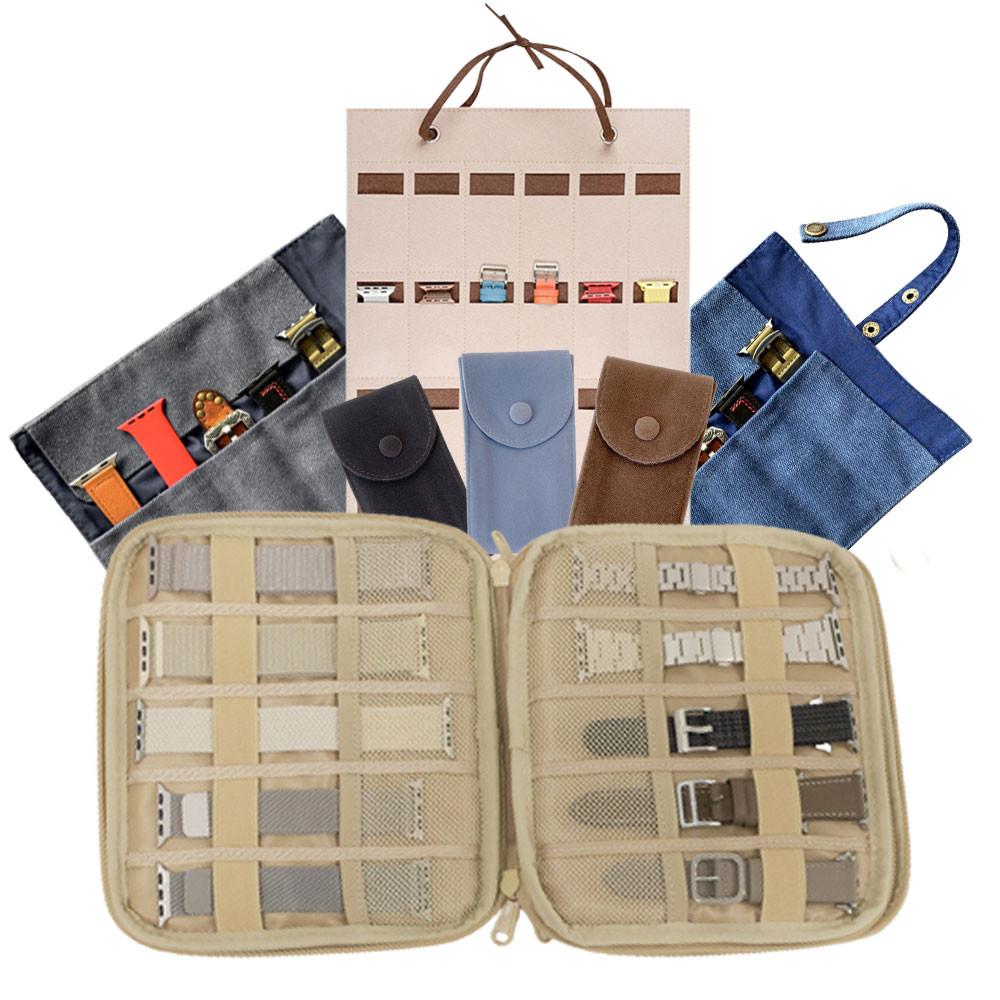 우먼스9999 애플워치 빈티지 스트랩 보관함 갤럭시워치 줄 파우치