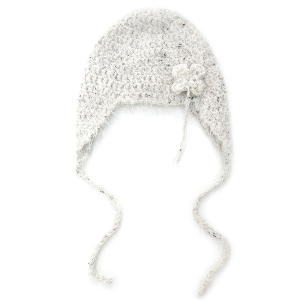 [SSESEB] Hairy Earflap Beanie-Light Grey