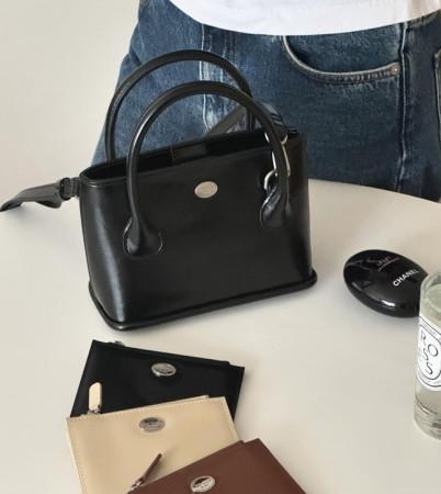 이런 상품 어때요? 가죽 레더 스퀘어 투웨이 미니 토트 버킷 토트백 여성 크로스가방