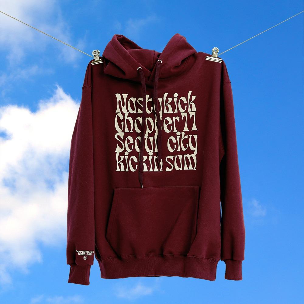 [M사이즈 02/29 예약발송] [NSTK] Kinsum Hoodie (Burgundy)_K22ZB735